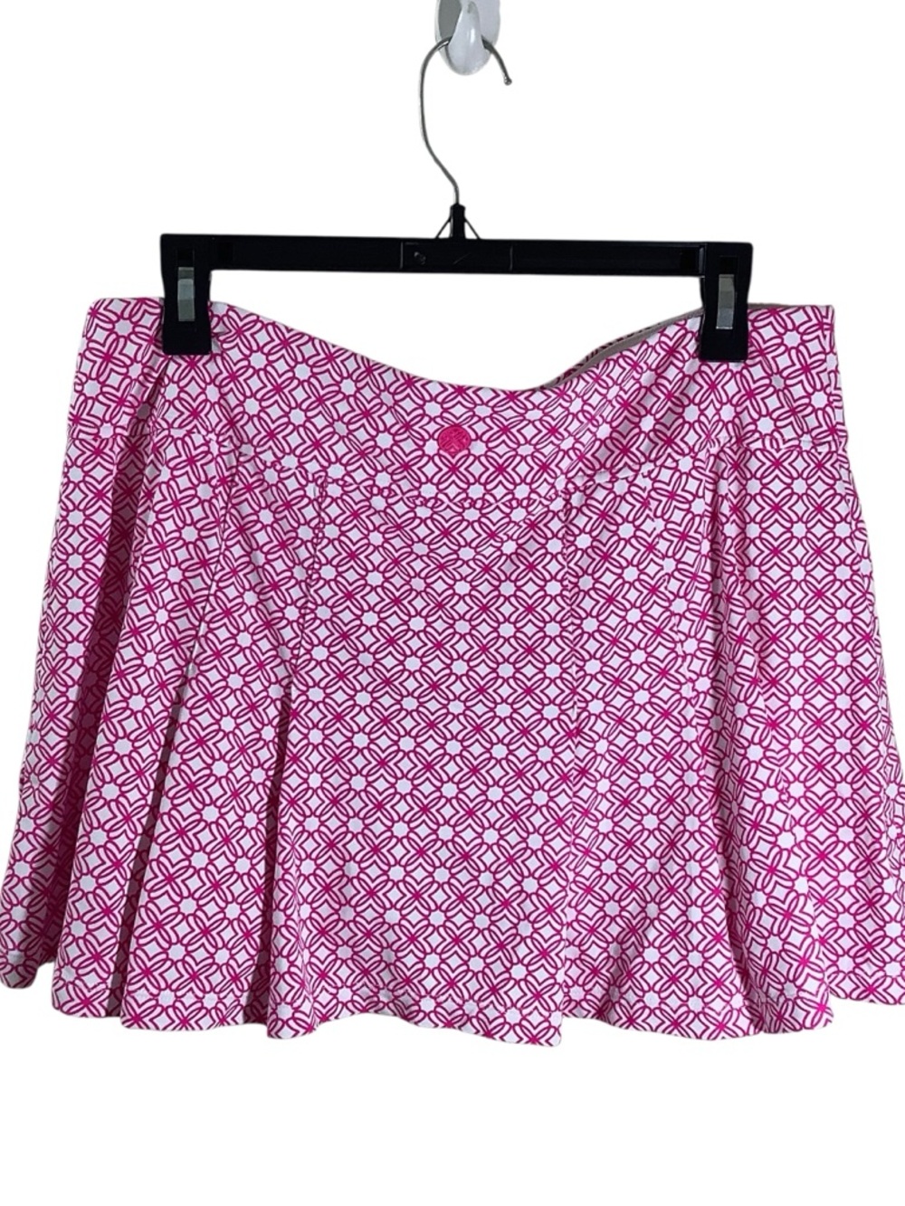 Lilly Pulitzer Luxletic Pink Geometric A-Line Skort - Picture 3 of 9